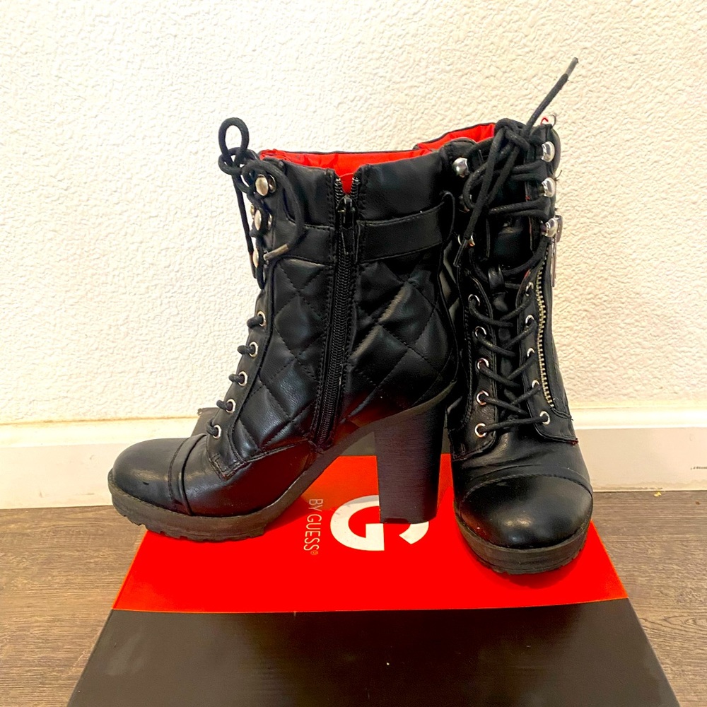 G by guess combat boots size 7